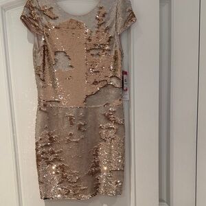 Vince Camuto Champagne Sequin Dress